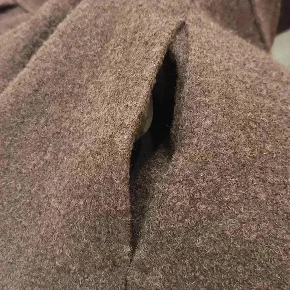 VINTAGE EPANOUIR WOOL JUMPER DRESS, Brown/ Blue, EUR WOMEN'S 38 (Small) - Picture 8 of 8